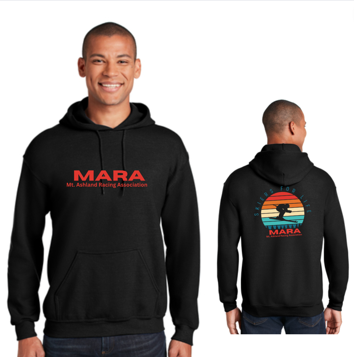 Adult Hoodie MARA Sunset Logo