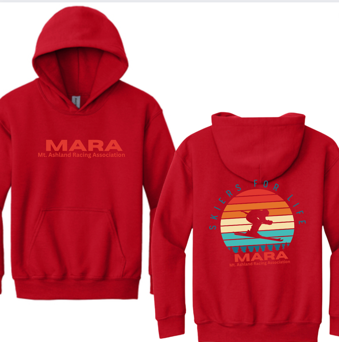 Adult Hoodie MARA Sunset Logo